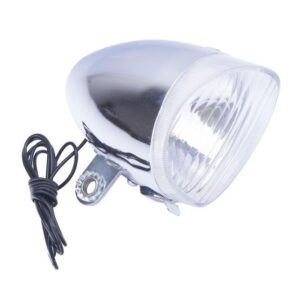 nowa retro LAMPKA PRZEDNIA HOLENDERKA CHROM metalowa lampa dynamo
